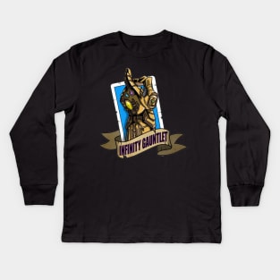 infinity gauntlet Kids Long Sleeve T-Shirt